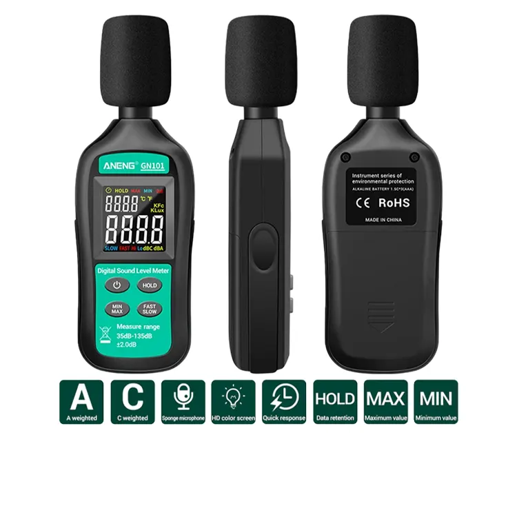 Primary image of ANENG GN101 DIGITAL SOUND LEVEL DECIBEL METER - Quality Phone Parts in Sri Lanka